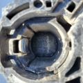 Ручка дверей зовнішня  права хром вставка Audi A6 C6 (2004-2011) 4F0837208B