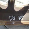 Диск R15 6.5J 5*110  ET38 DIA65.1 - Литий,Вживаний KBA46259  Opel