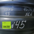 Диск R15 6J 4*114.3  ET45 DIA56.6 - Стальний,Новий