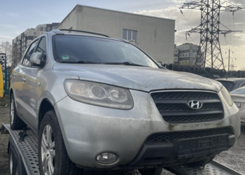 2623555 Hyundai Santa Fe CM (2006-2012) 2.2 Дизель  D4EB 103E1U2703 Автомат 450003A576 6M - PLATINUM SILVER