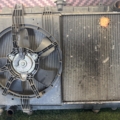 Радіатор охолодження (дефект) + вентилятор 21481ES60A  Nissan X-Trail T30 (2001-2007) 21410ES60A