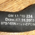 Шланг радіатора Opel Vectra C (2002-2008) 13119224