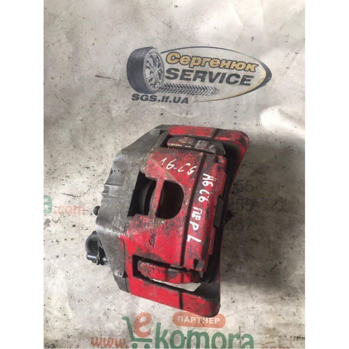 суппорт передний левый Audi A6 C6 (2004-2011) 4F0615123